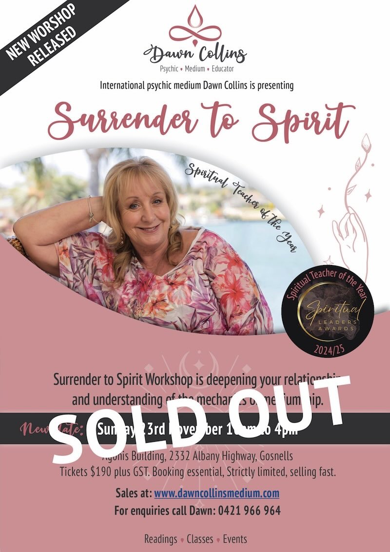 Surrender to Spirit Workshop_23 Nov 2025_SOLD OUT Surrender to Spirit Workshop 23 Nov 2025